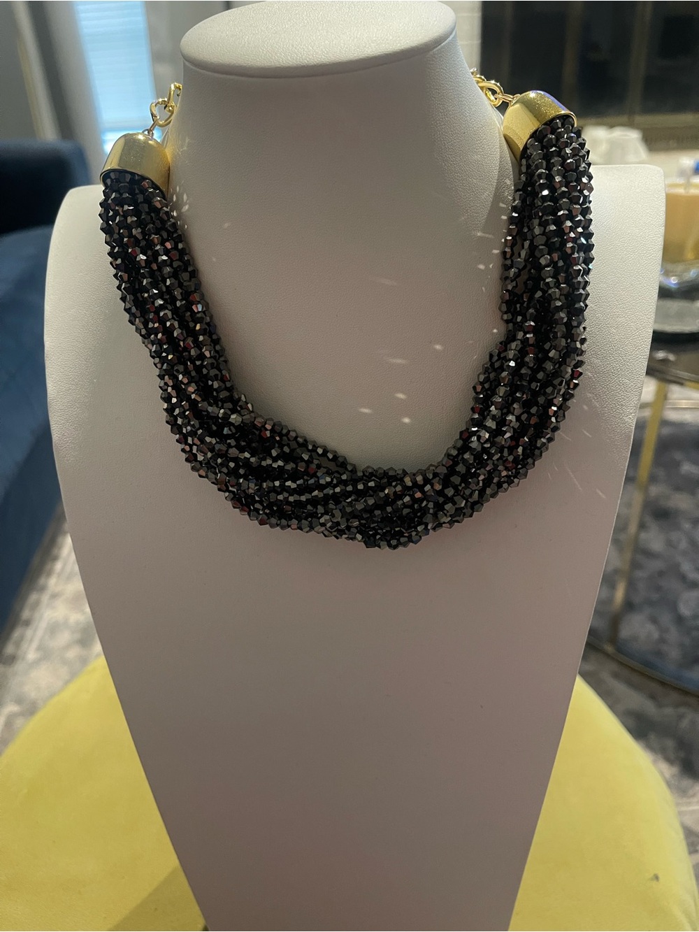 Elegant  Beaded Twist Necklace